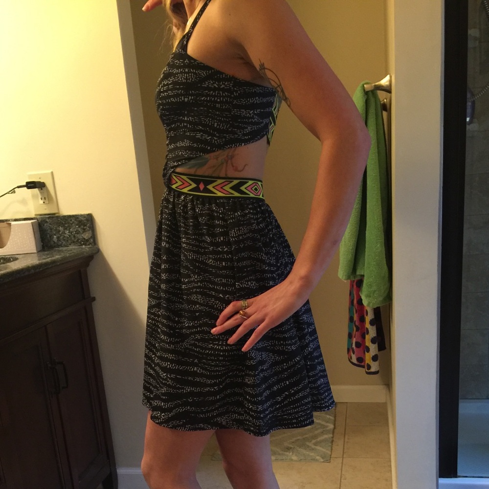 Material Girl Summer Dress Open Back and Sides
